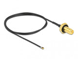 DeLOCK 12661 koaxial kabel 0,5 m RP-SMA MHF 4L LK Sort