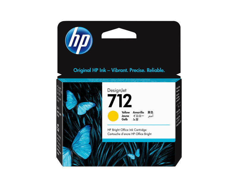 HP 712 DesignJet-blækpatron, gul, 29 ml