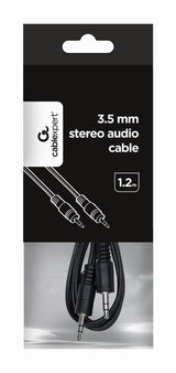 Gembird 1.2m, 3.5mm/3.5mm, M/M lydkabel 1,2 m Sort