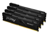 Kingston Technology FURY Beast 128GB 3600MT/s DDR4 CL18 DIMM (Sæt med 4) Black