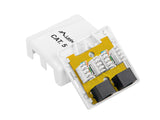 Lanberg OU5-0002-W stikdåse RJ-45 Hvid