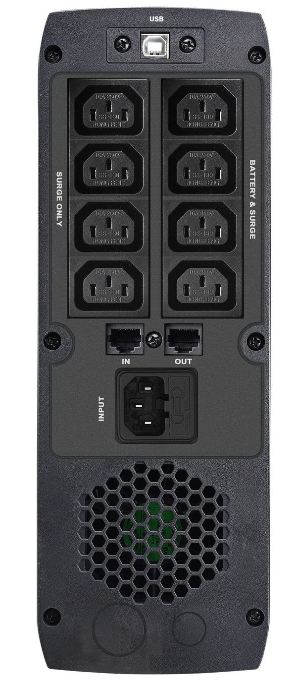 PowerWalker VI 1000 GXB IEC UPS-enhed Interaktivt indgangsstik 1 kVA 600 W 8 AC stikkontakt(er)