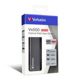 Verbatim Vx500 480 GB USB Type-C 3.2 Gen 2 (3.1 Gen 2) Sølv