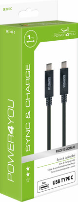 Schwaiger LK 101 C USB-kabel USB 3.2 Gen 2 (3.1 Gen 2) 1 m USB C 10 Gbit/sek. Sort