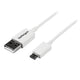 StarTech.com 1m USB 2.0 A/Micro-B m/m USB-kabel USB A Micro-USB B 0,48 Gbit/sek. Hvid