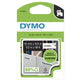 DYMO D1 højtydende permanente polyesteretiketter | 12 mm x 5,5 m rulle | Sort print på hvid | Selvklæbende etiketter til LabelManager-etiketprintere | Ægte