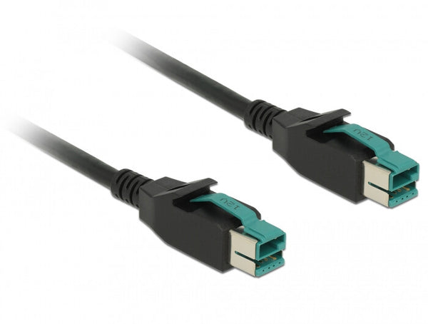 DeLOCK 85495 el-ledning Sort 4 m PoweredUSB