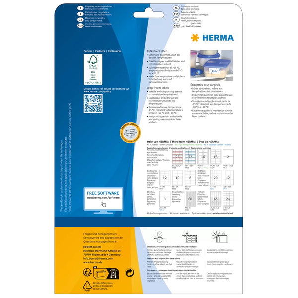 HERMA 4388 print etiket Hvid Selvklæbende printeretiket