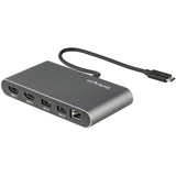 StarTech.com TB3DKM2HDL dockingstation Ledningsført Thunderbolt 3 Grå