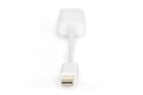 Digitus AK-340411-001-W videokabel adapter 0,15 m Mini DisplayPort HDMI Hvid