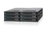Icy Dock MB326SP-B disk array 0 TB Stativ (1U) Sort