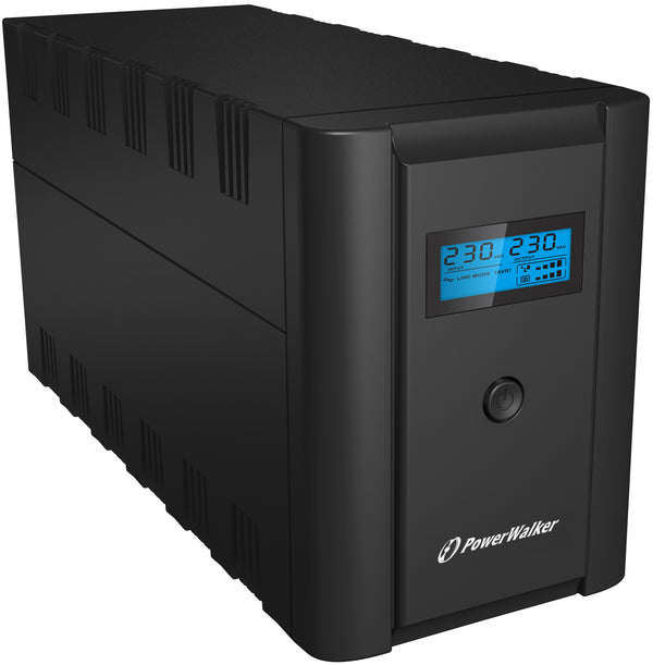 PowerWalker VI 2200 SHL Schuko UPS-enhed Interaktivt indgangsstik 2,2 kVA 1200 W 4 AC stikkontakt(er)