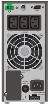 PowerWalker VFI 1000 TGS UPS-enhed Dobbeltkonvertering (online) 1 kVA 900 W 3 AC stikkontakt(er)