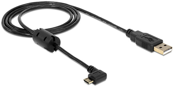 DeLOCK 83250 USB-kabel USB 2.0 1 m USB A Micro-USB B Sort
