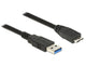 DeLOCK 85076 USB-kabel USB 3.2 Gen 1 (3.1 Gen 1) 5 m USB A Micro-USB B 5 Gbit/sek. Sort