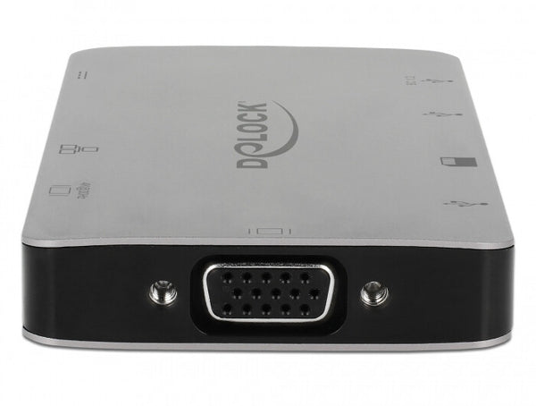 DeLOCK 87735 dockingstation Ledningsført USB 3.2 Gen 1 (3.1 Gen 1) Type-C Grå