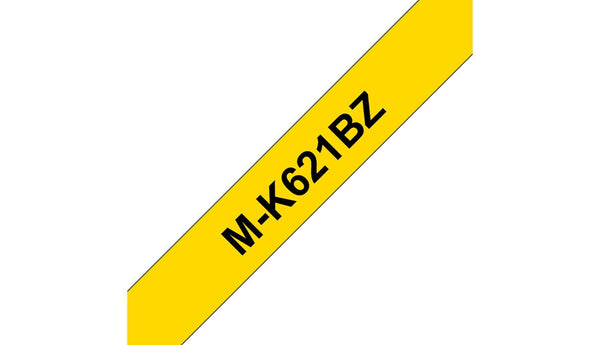Brother M-K621B etiketbånd Sort på gul