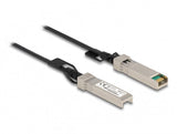 DeLOCK 84200 InfiniBand og fiberoptisk kabel 1 m SFP+ Sort, Sølv