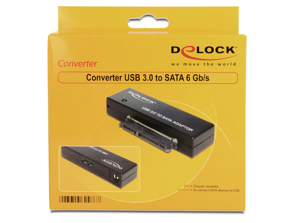 DeLOCK 62486 kabel kønsskifter USB3.0 SATA III Sort