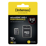 Intenso microSD 512GB UHS-I Perf CL10| Performance Klasse 10