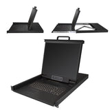 StarTech.com RKCONS1908K rack-konsol 48,3 cm (19") 1280 x 1024 pixel Stål Sort 1U
