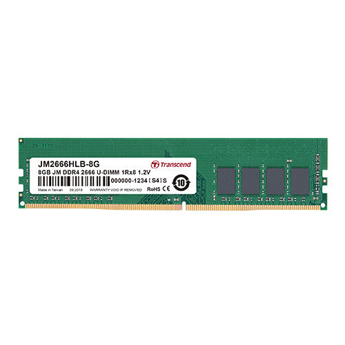 Transcend JetRam JM2666HLB-16G hukommelsesmodul 16 GB 2 x 8 GB DDR4 288-pin DIMM