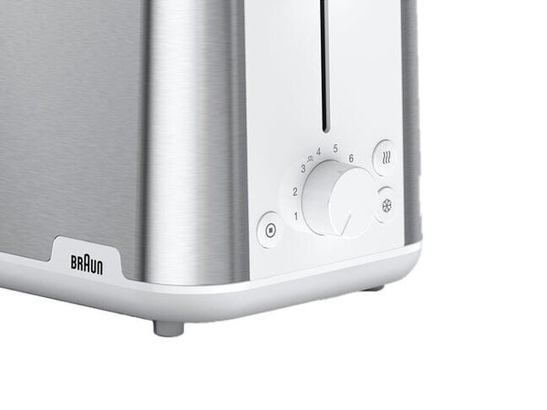 Braun HT 1510 8 2 skive(r) 900 W Rustfrit stål, Hvid