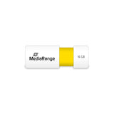 MediaRange MR972 USB-nøgle 16 GB USB Type-A 2.0 Hvid, Gul