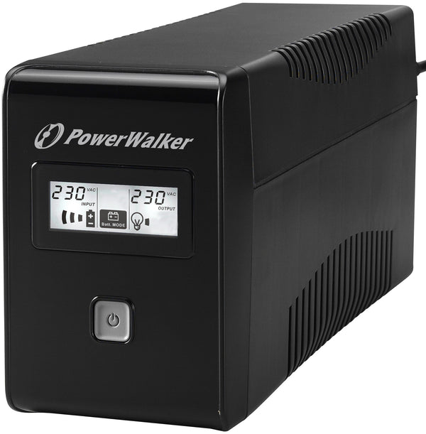 PowerWalker VI 650 LCD UPS-enhed 0,65 kVA 360 W 2 AC stikkontakt(er)