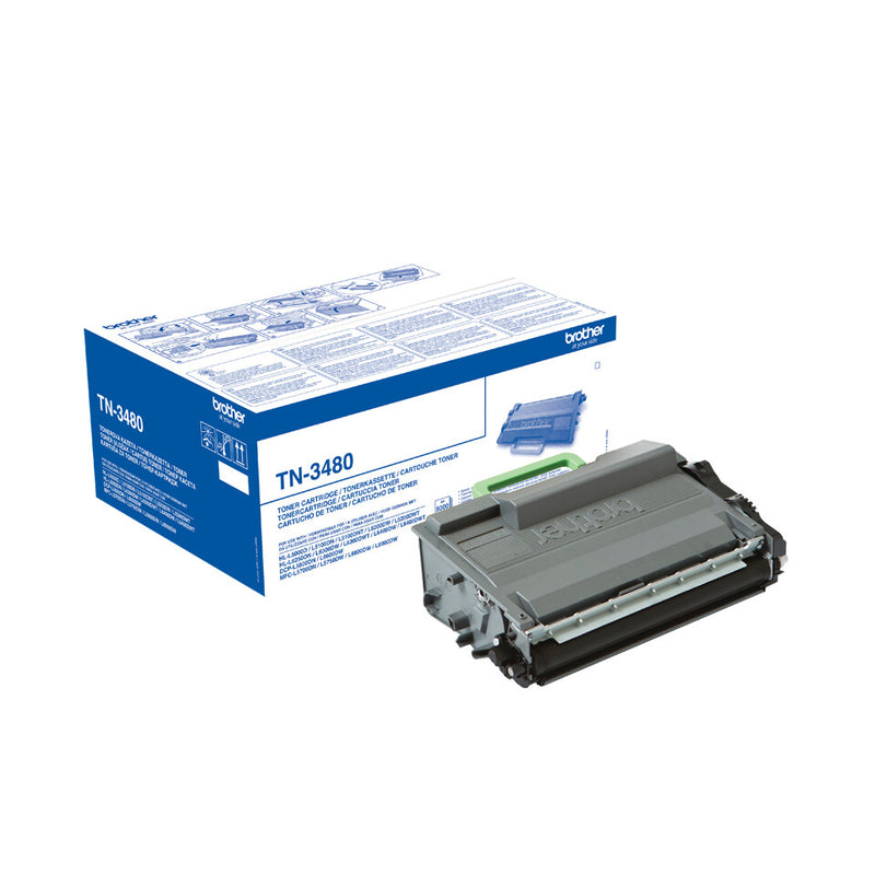 Brother TN-3480P tonerpatron 1 stk Original Sort