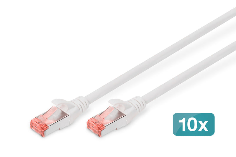 Digitus DK-1644-030-WH-10 netværkskabel Hvid 3 m Cat6 S/FTP (S-STP)