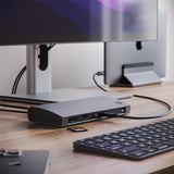 ALOGIC TB4D3TB dockingstation Ledningsført Thunderbolt 4 Sort