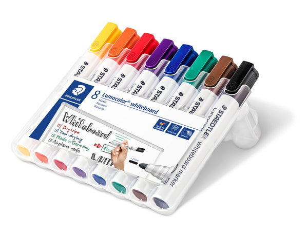 Staedtler Lumocolor 351 WP8 speedmarker Projektilspids Sort, Blå, Brun, Grøn, Orange, Rød, Violet, Gul 8 stk