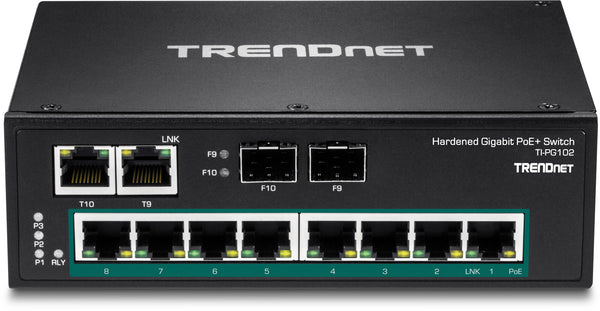 Trendnet TI-PG102 netværksswitch Ikke administreret Gigabit Ethernet (10/100/1000) Strøm over Ethernet (PoE) Sort