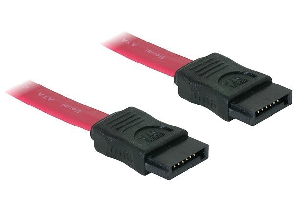 DeLOCK SATA Cable - 0.5m SATA-kabel 0,5 m Rød