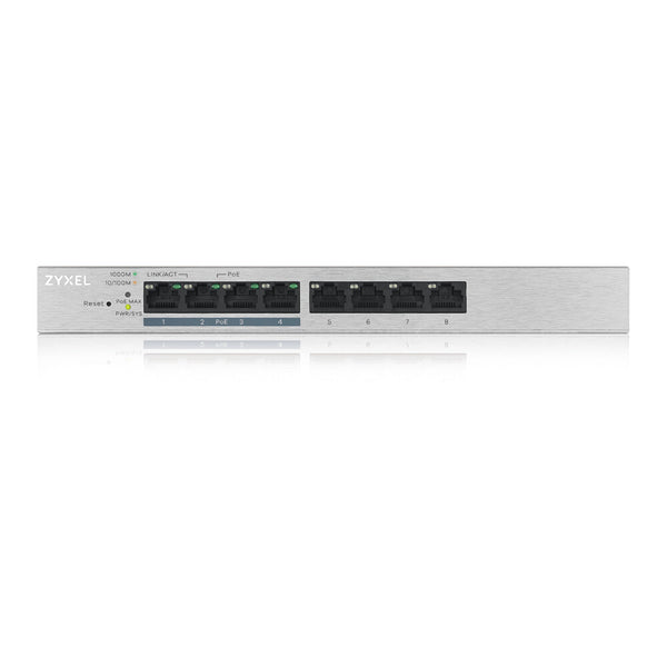 Zyxel GS1200-8HP v2 Administreret Gigabit Ethernet (10/100/1000) Strøm over Ethernet (PoE) Grå