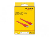 DeLOCK 86634 kabel til mobiltelefon Rød 1 m USB C Lightning