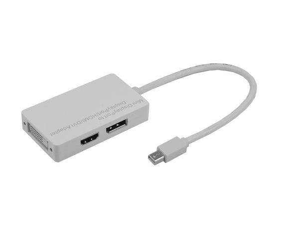 Prokord MDPDHD-20CM videokabel adapter 0,2 m Mini DisplayPort DisplayPort + DVI-D + HDMI Hvid