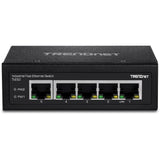Trendnet TI-E50 netværksswitch Ikke administreret Fast Ethernet (10/100) Sort