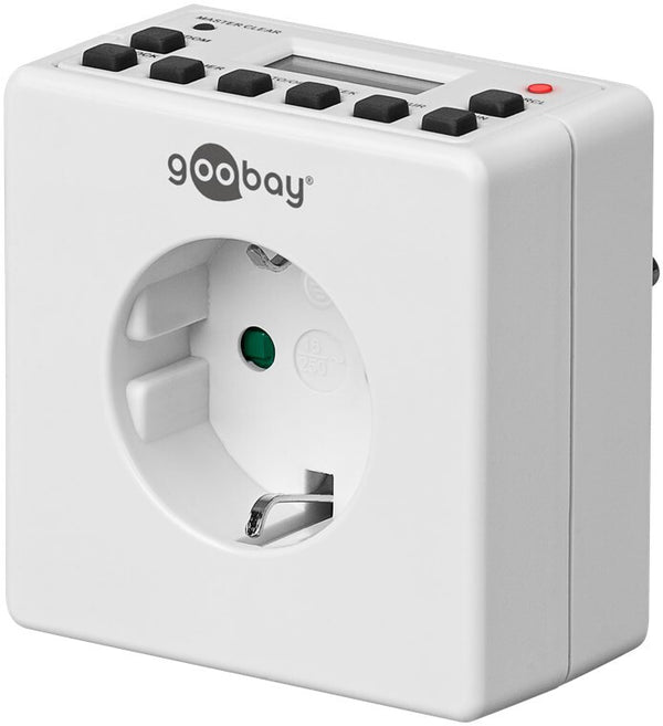 Goobay 93256 elektronisk tæller Hvid Daglig/ugentlig timer