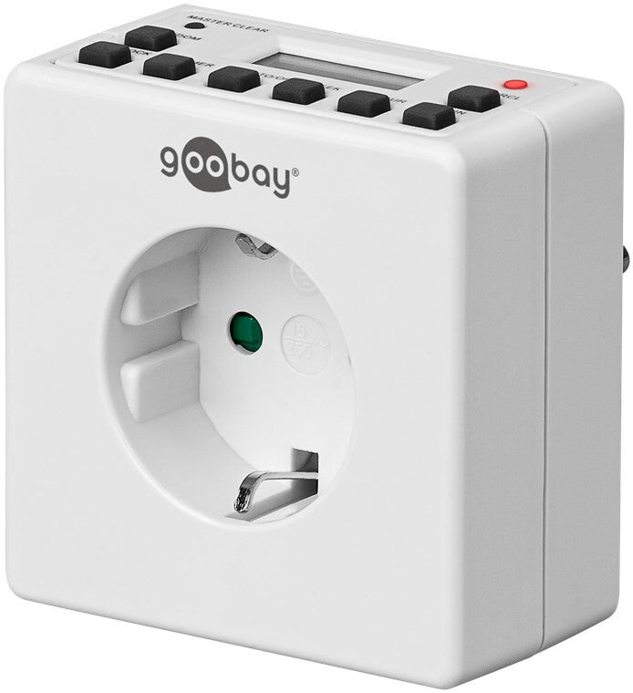 Goobay 93256 elektronisk tæller Hvid Daglig/ugentlig timer