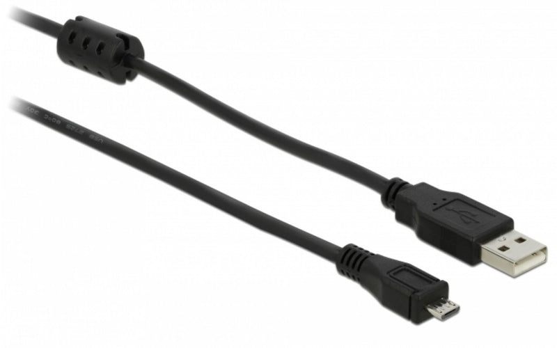 DeLOCK 82335 USB-kabel USB 2.0 2 m USB A Micro-USB B Sort