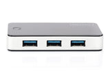 Digitus DA-70231 interface hub 5000 Mbit/s Sort, Sølv