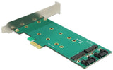 DeLOCK 2x 67-pin M.2 key B - 2x SATA 7-pin interface-kort/adapter Intern
