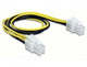 DeLOCK 65604 el-ledning Sort, Gul 0,3 m