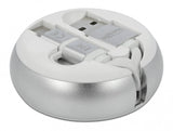 DeLOCK 85821 USB-kabel USB 2.0 0,92 m USB A USB C/Micro-USB B Sølv, Hvid