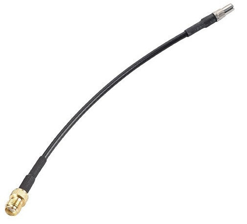 Panorama Antennas SMA-TS9, 0.1m, male-female koaxial kabel RG174 0,1 m Sort