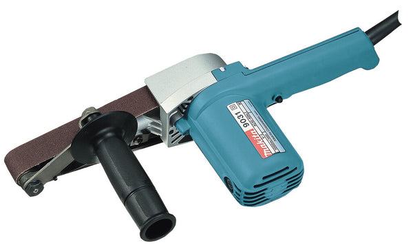 Makita 9031 transportabel slibemaskine Bånd slibemaskine Sort, Blå, Sølv