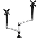 StarTech.com ARMDUAL30 skærmbeslag og -stativer 76,2 cm (30") Skrivebord Sort, Sølv
