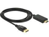 DeLOCK 85317 videokabel adapter 2 m DisplayPort HDMI Sort
